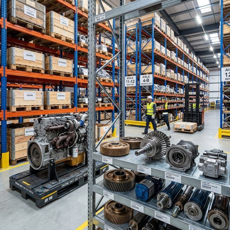 Industrial engine components and machinery spare parts